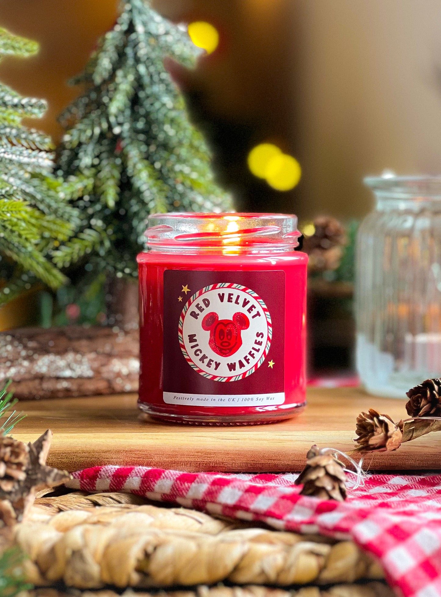 Mickey Red Velvet Waffles Candle