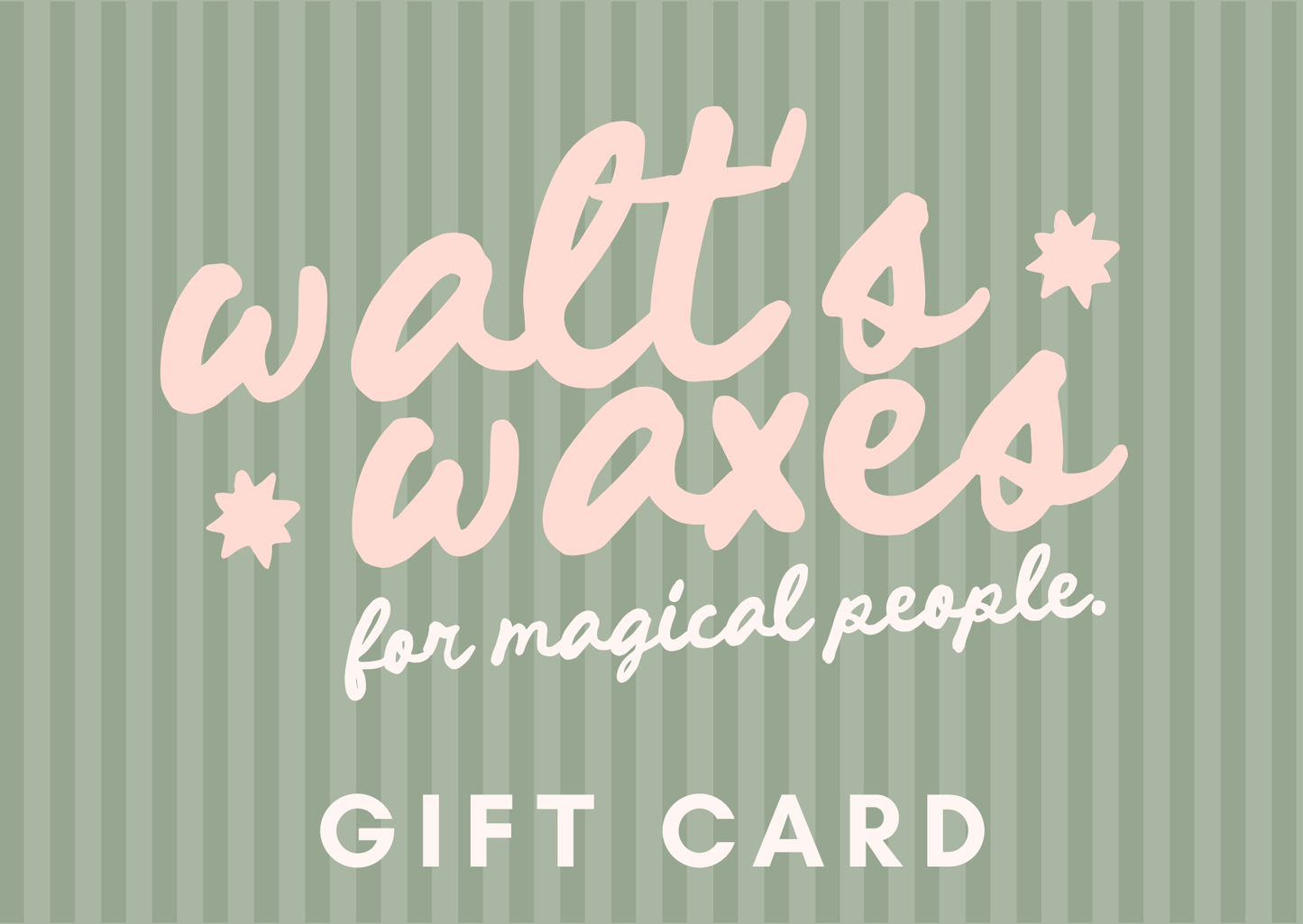 Walt's Waxes Gift Card