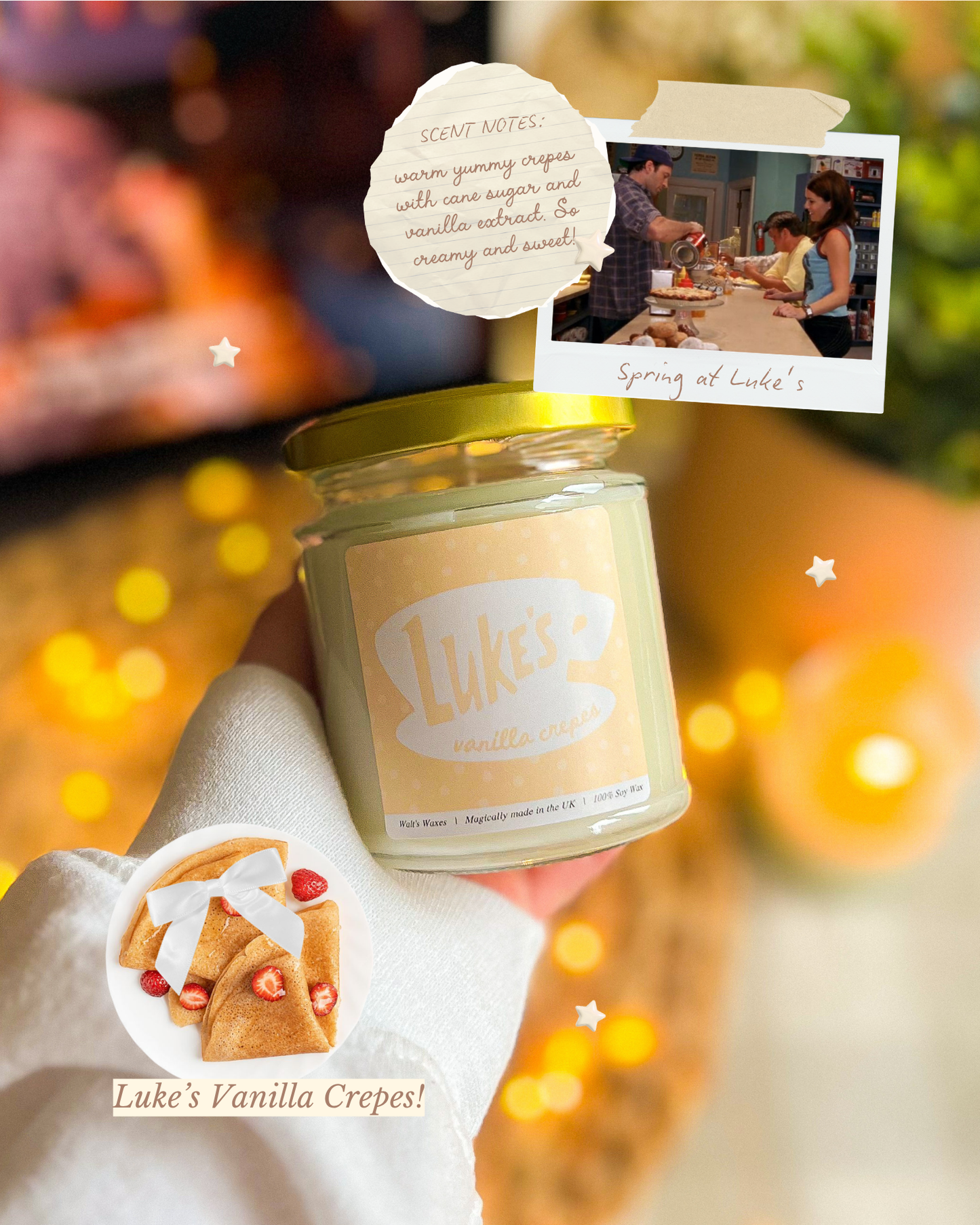 Luke's Vanilla Crepes Candle