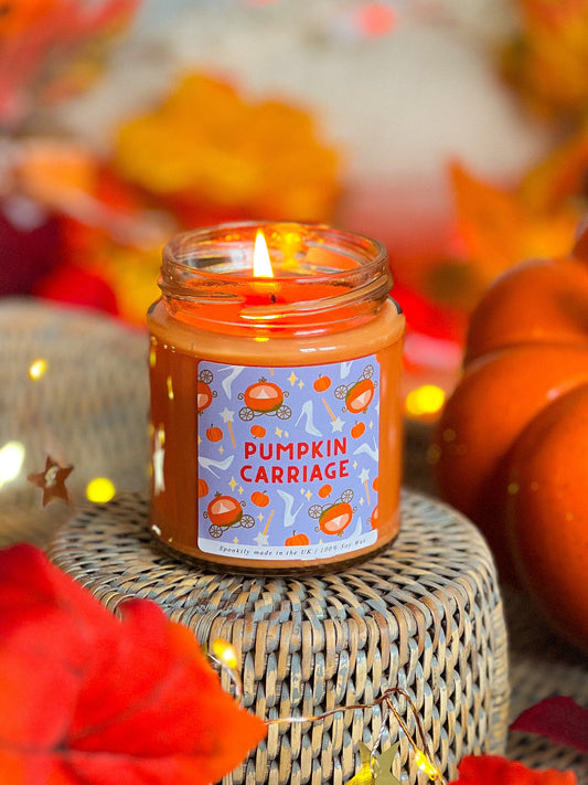 Pumpkin Carriage Candle