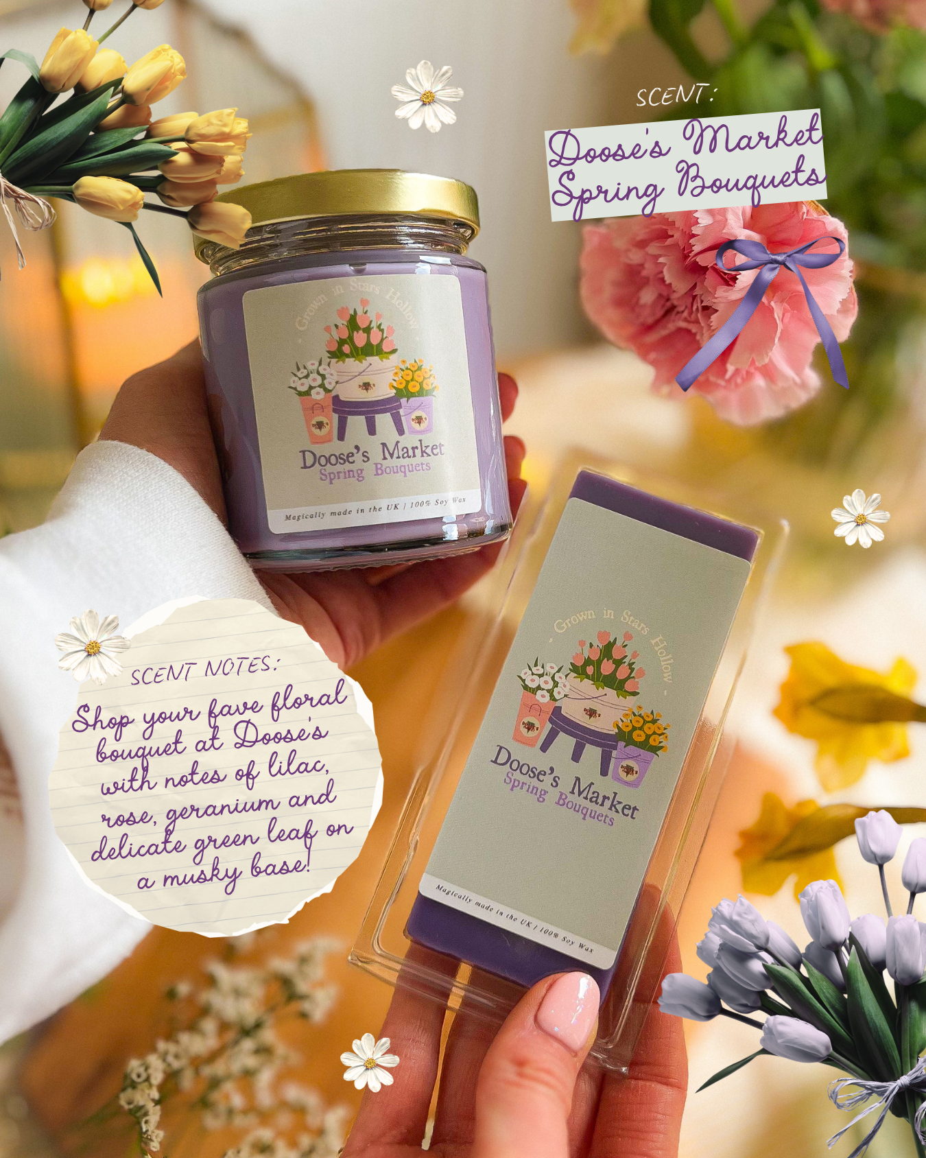Dooses Market Spring Blooms Candle