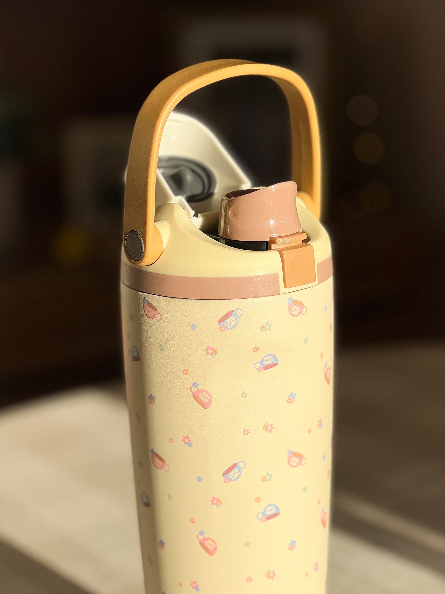 Spring at Luke's Butter Yellow Water Bottle
