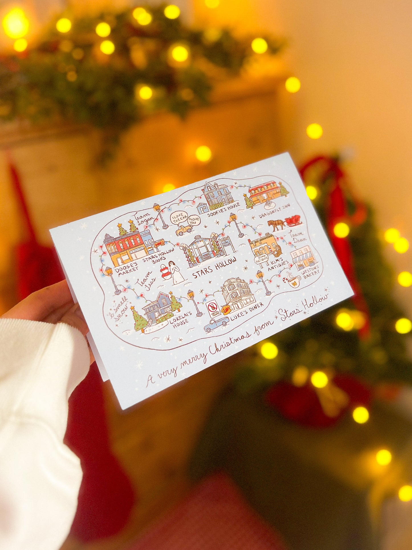 Gilmore The Hollow Map Christmas Card