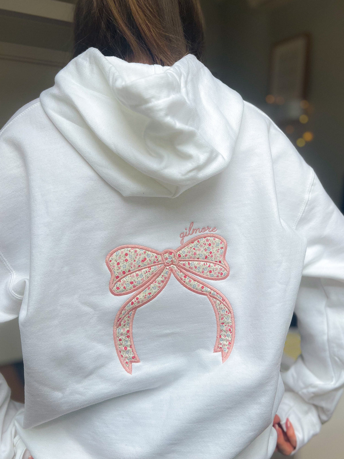 Gilmore Patchwork Bow Hoodie