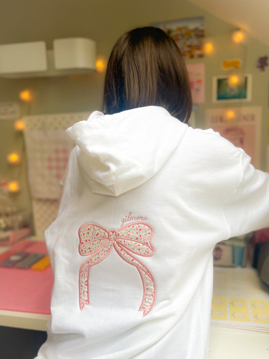 Gilmore Patchwork Bow Hoodie