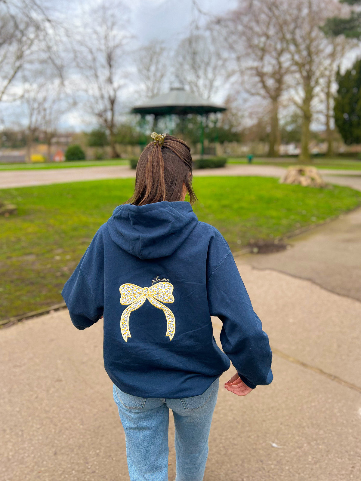 Gilmore Patchwork Bow Hoodie