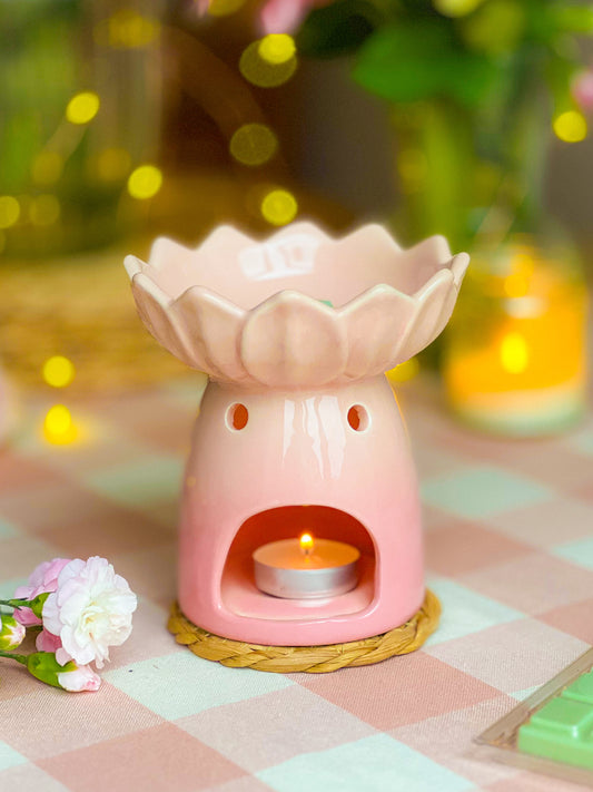 Pink Blooms Wax Burner