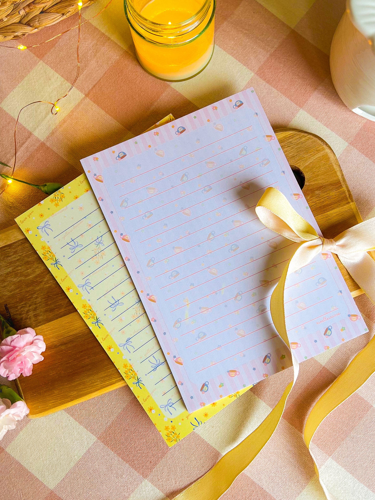 Gilmore Inspired Spring Notepads - Thousand Yellow Daisies & Luke's Spring Diner