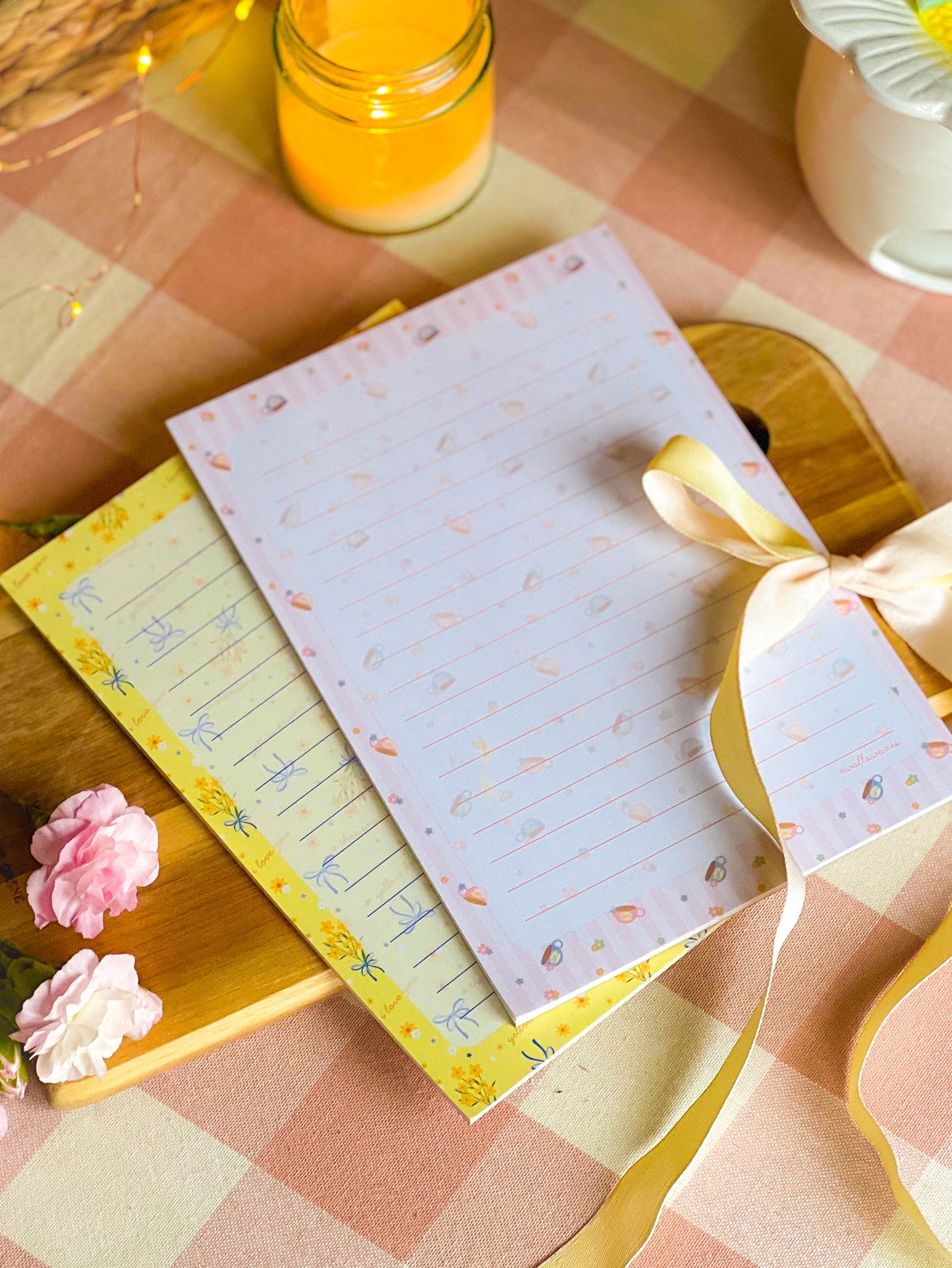 Gilmore Inspired Spring Notepads - Thousand Yellow Daisies & Luke's Spring Diner