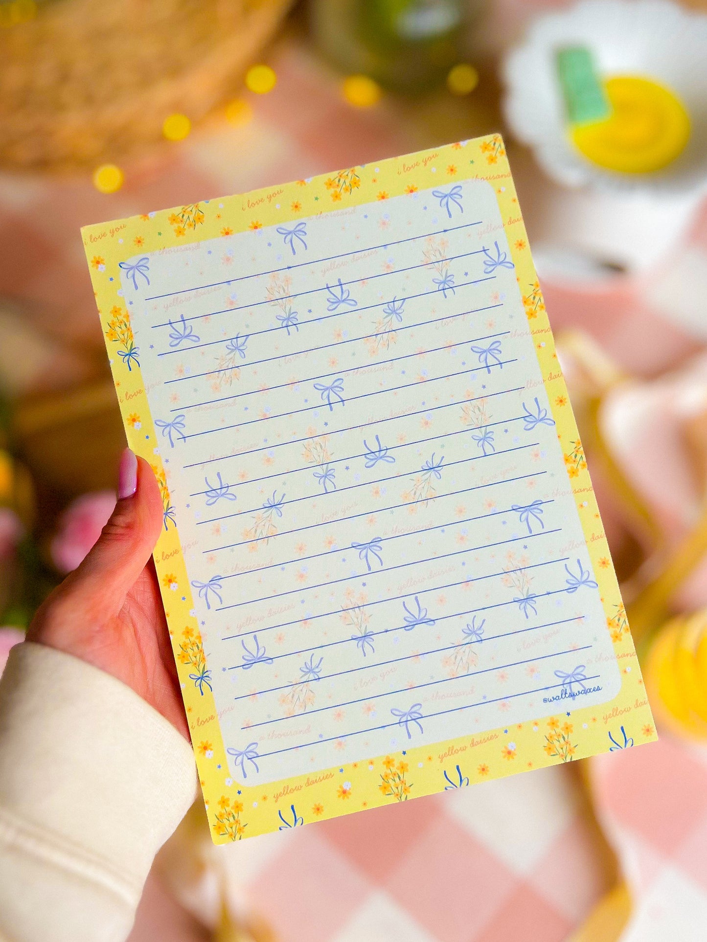Gilmore Inspired Spring Notepads - Thousand Yellow Daisies & Luke's Spring Diner