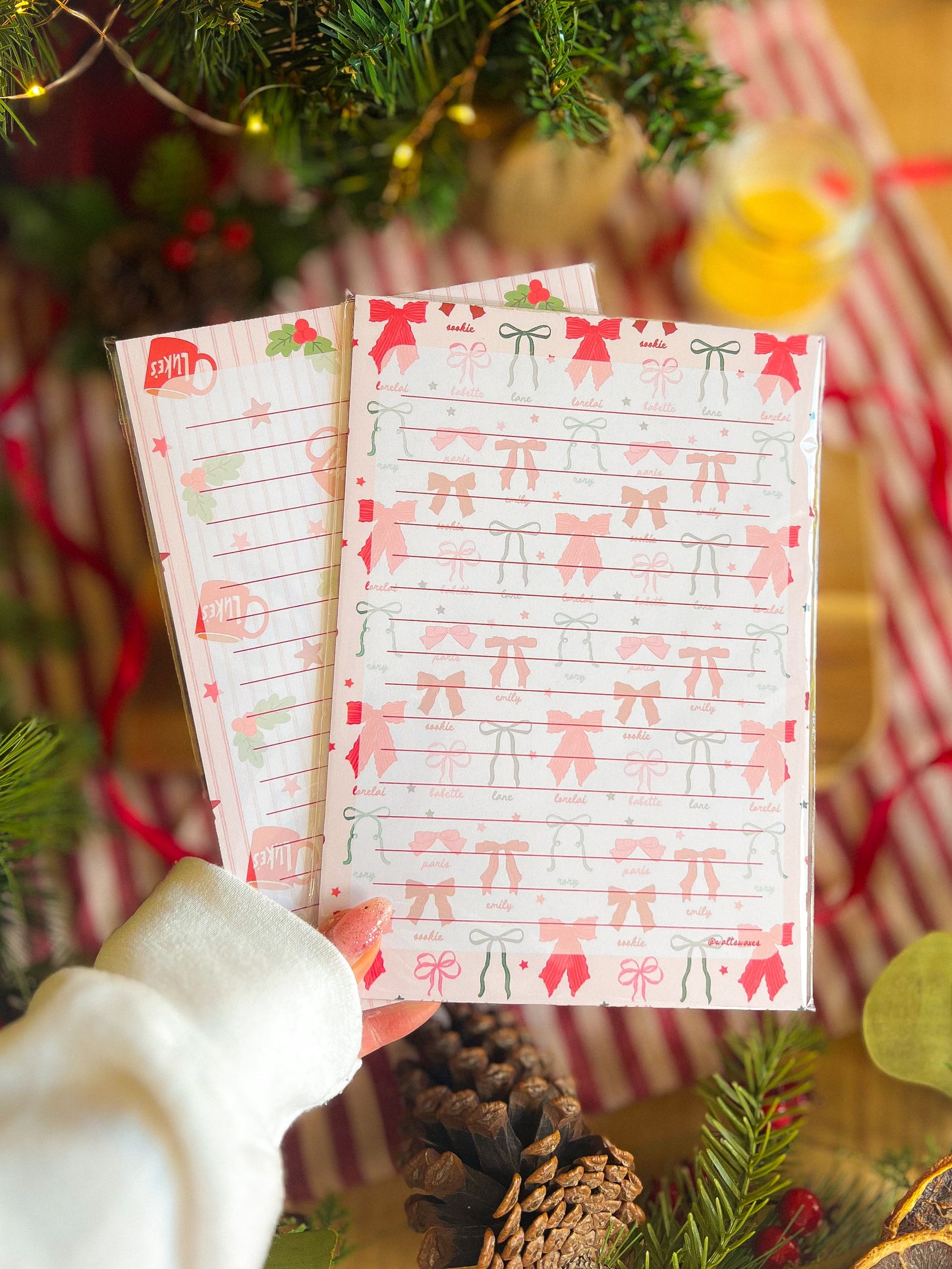 Gilmore Inspired Christmas Notepads