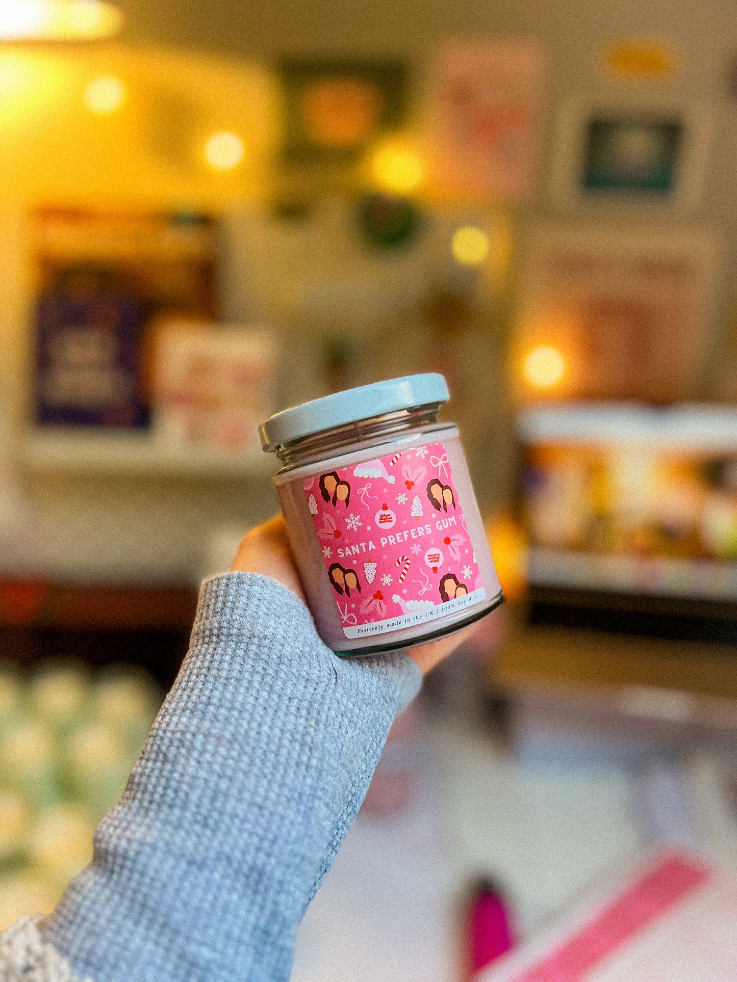 Santa Prefers Gum Candle