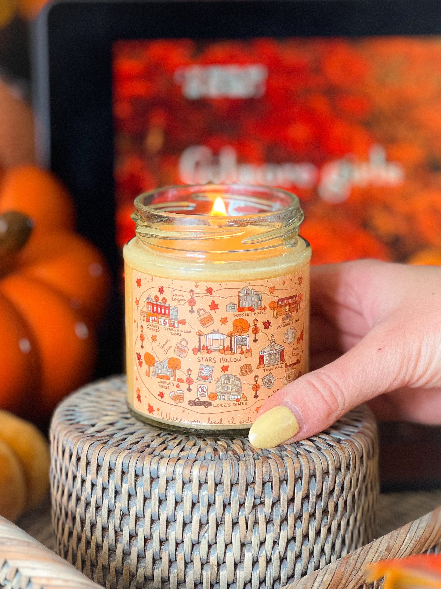 The Hollow Autumnal Map Candle